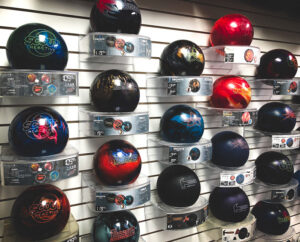 Bowling ball wall